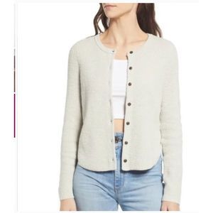 Madewell Halstead Cardigan Sweater size Medium Beige Cream